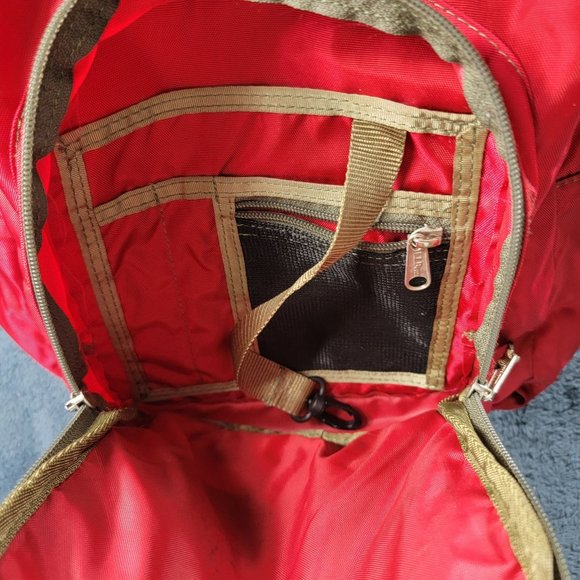 LL Bean Deluxe Book Pack 32L Nylon Backpack Red School Casual Outdoors - Picture 9 of 10